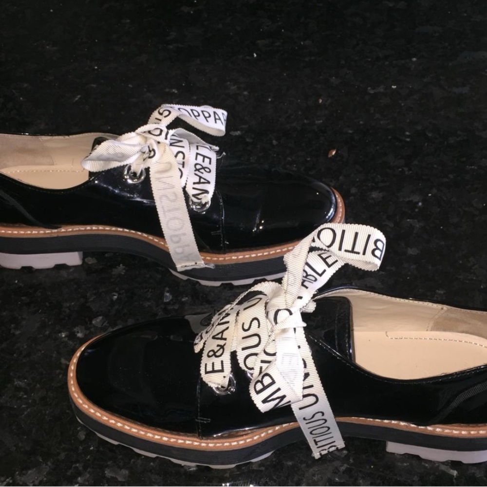 ZARA Unstoppable & Ambitious Patent Oxford Shoes